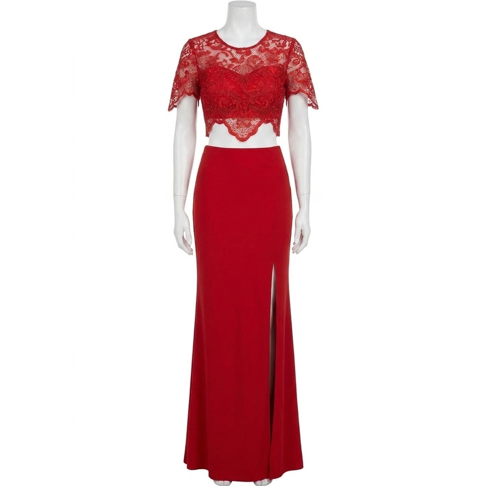 Jovani | Dresses | New Jovani 2 Piece Lace Top With Skirt In Red | Poshmark Jovani | Dresses | New Jovani 2 Piece Lace Top With Skirt In Red | Poshmark